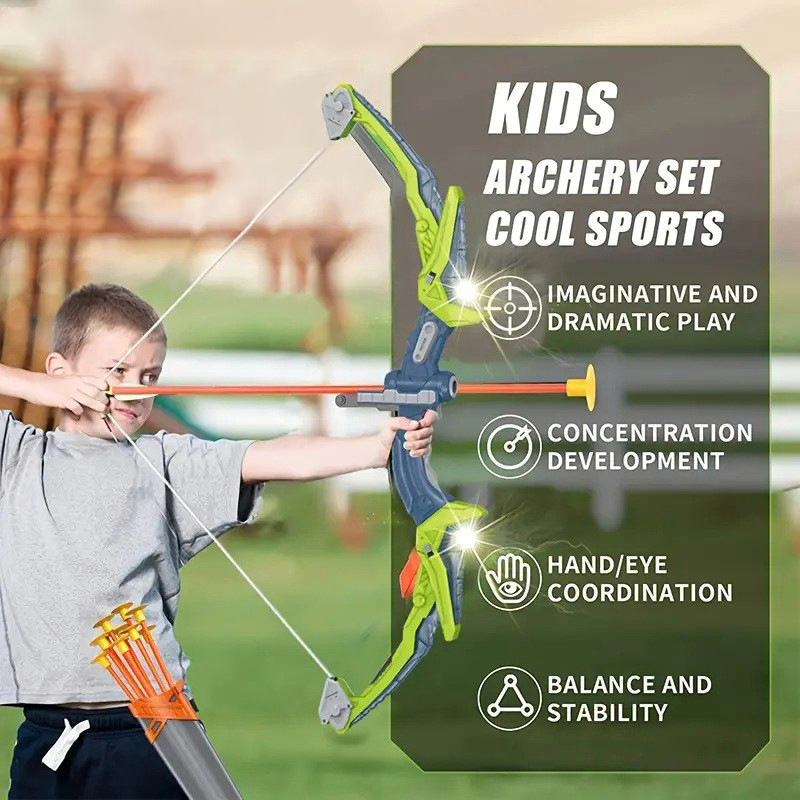 Łuk i strzały dla dzieci, zest – Outdoor Hunting Games For Kids recenzja i cena