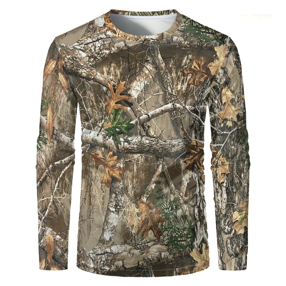 Męska koszulka z długim rękawe – Outdoor Hunting Prints recenzja i cena